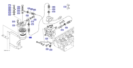 Filtr paliwa Kubota W21ESF1660