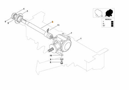 Wałek Kverneland KB3902994