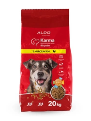 Karma sucha dla psów z kurczakiem 20kg ALDO