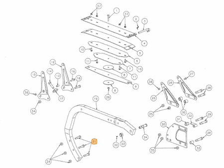 Śruba Kverneland M16x70 KK032774