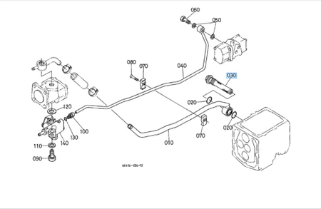 Filtr hydrauliczny Kubota 6602136390