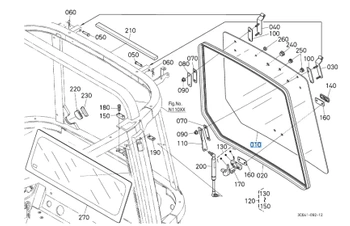 Szyba tylna Kubota 3C59170550