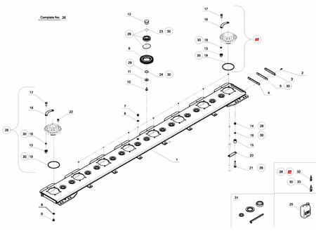 Zestaw naprawczy Kverneland A144144030