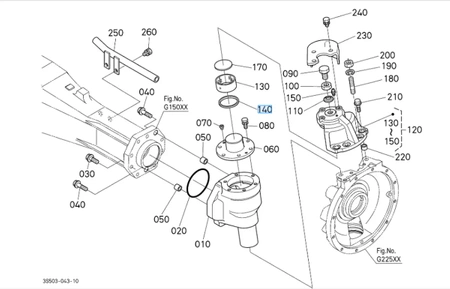 Uszczelniacz zwrotnicy Kubota 3375043350