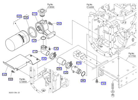 Filtr hydrauliczny z magnesem Kubota W21TSH3Y00