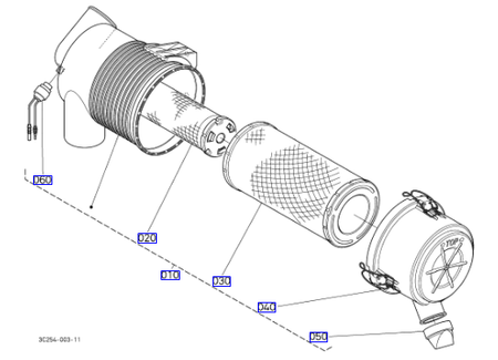 Filtr powietrza zewnętrzny Kubota 5980026110