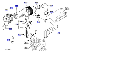 Filtr powietrza Kubota K121182320